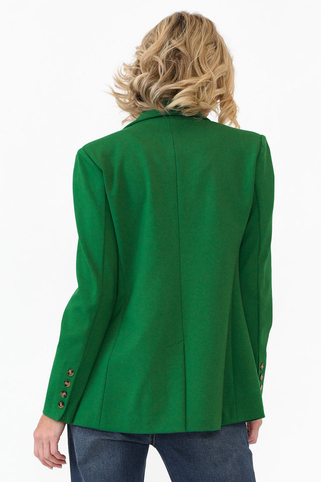 Audra Emerald Fitted Stretch Blazer