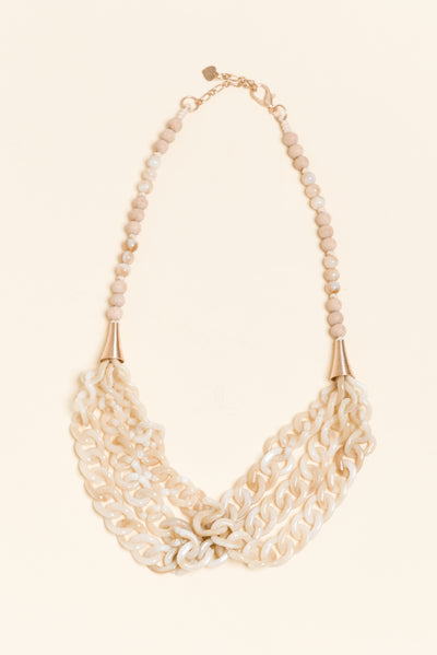 Avani Natural Beaded Layered Necklace