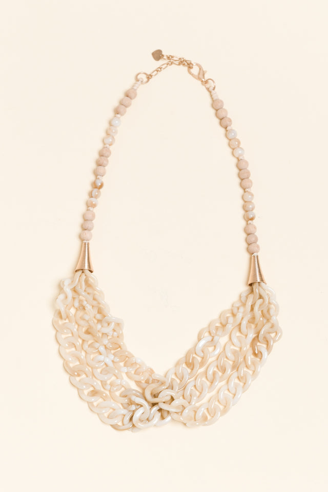 Avani Natural Beaded Layered Necklace image 1