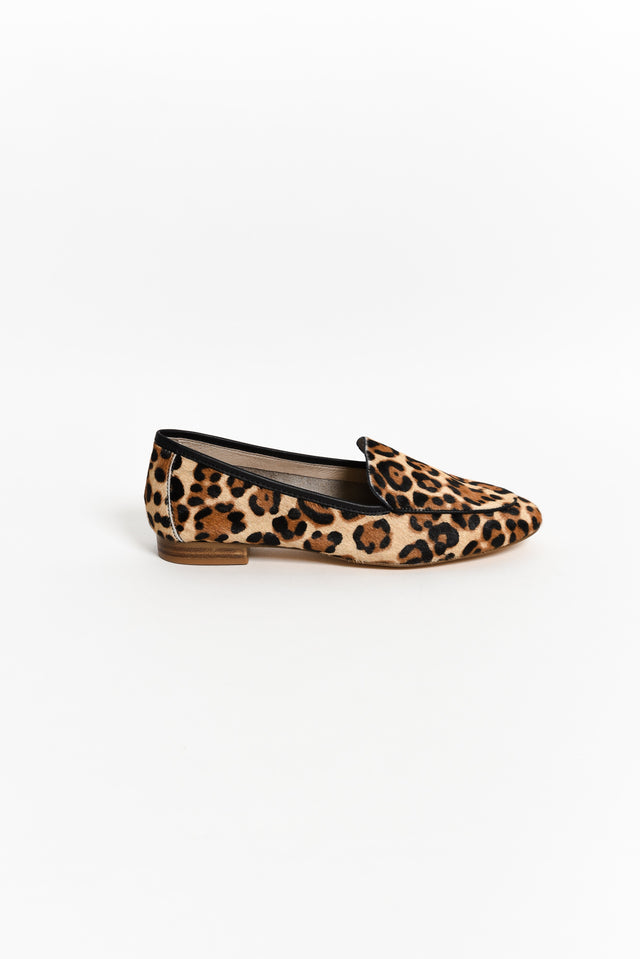 Avery Leopard Leather Loafer image 3