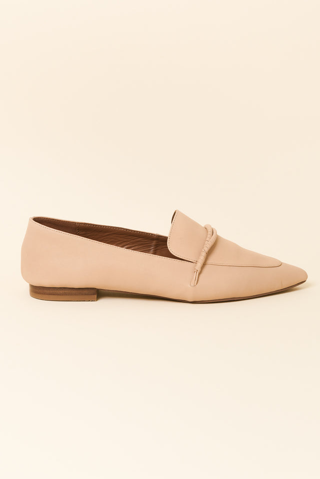 Avery Nude Leather Loafer image 1