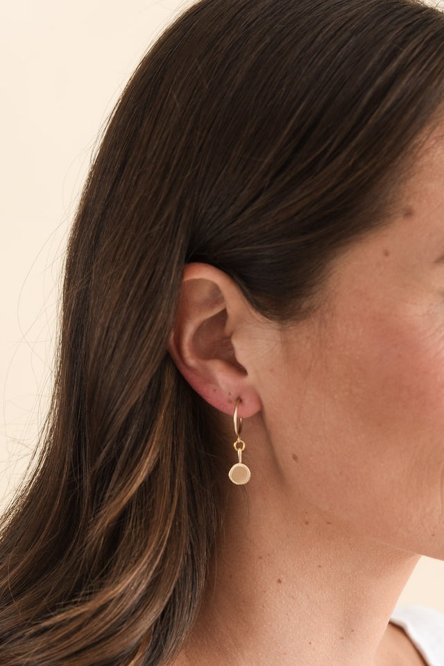 Azula Gold Disc Hoop Earrings