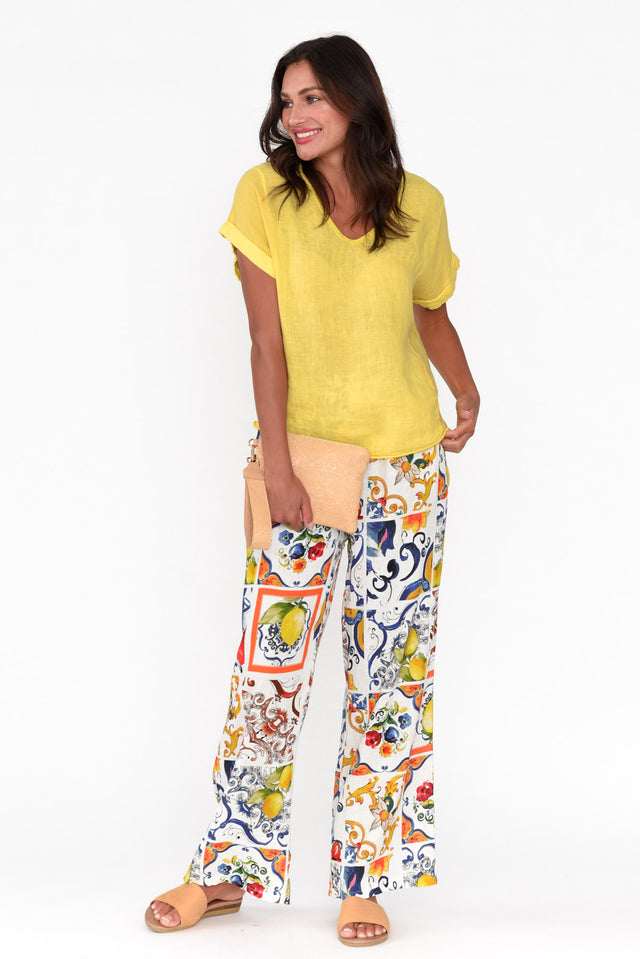 Malory Sicilian Summer Linen Blend Pants image 3