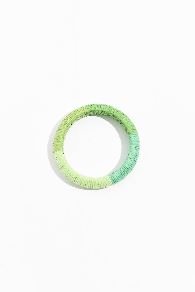 Barbados Green Woven Bangle
