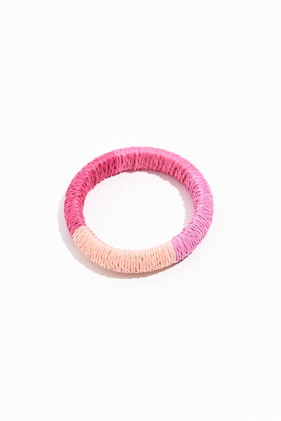 Barbados Pink Woven Bangle