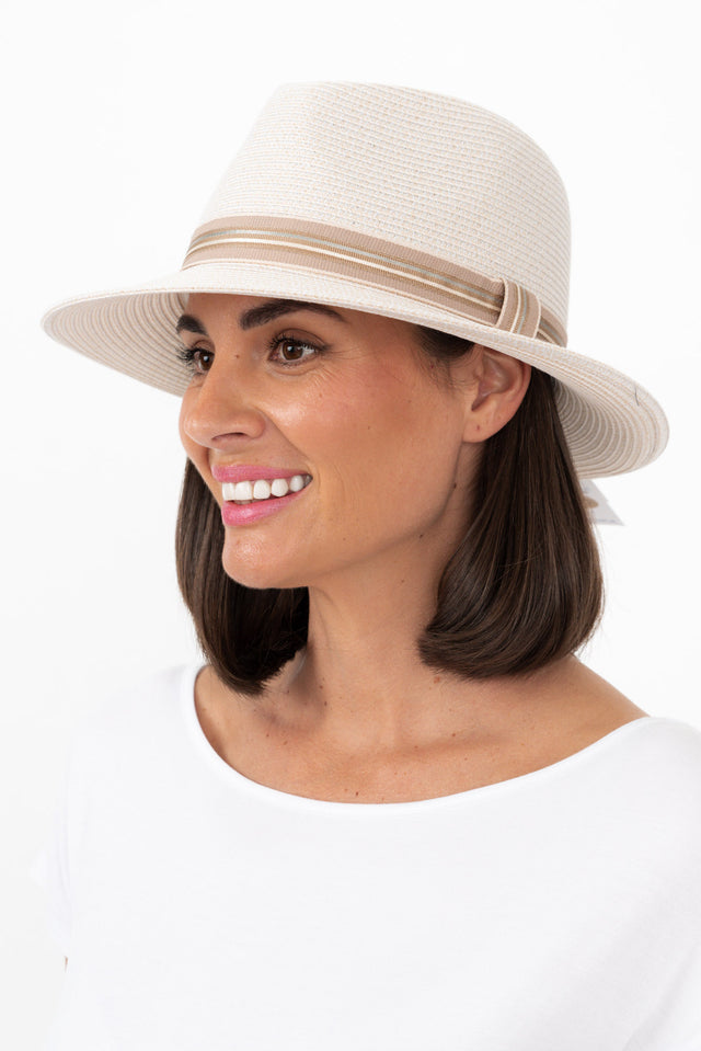 Barrington Ivory Flexibraid Fedora