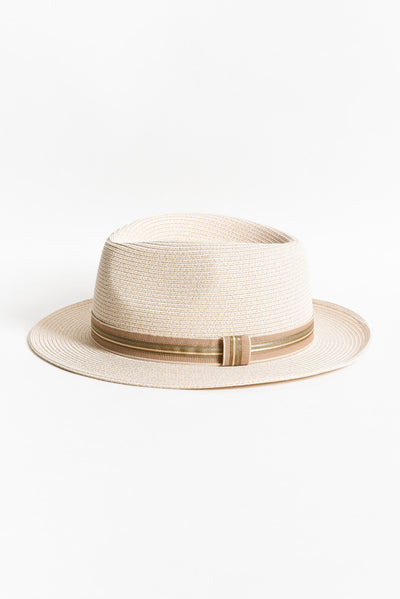 Barrington Ivory Flexibraid Fedora