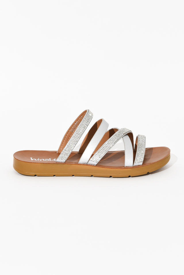 Bedarra Silver Diamante Slide