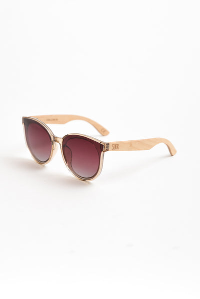Bella Champagne Wooden Sunglasses