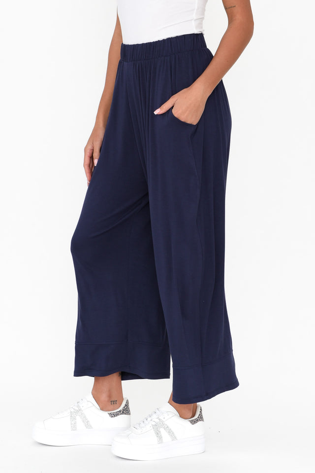 Bianca Navy Relaxed Pants