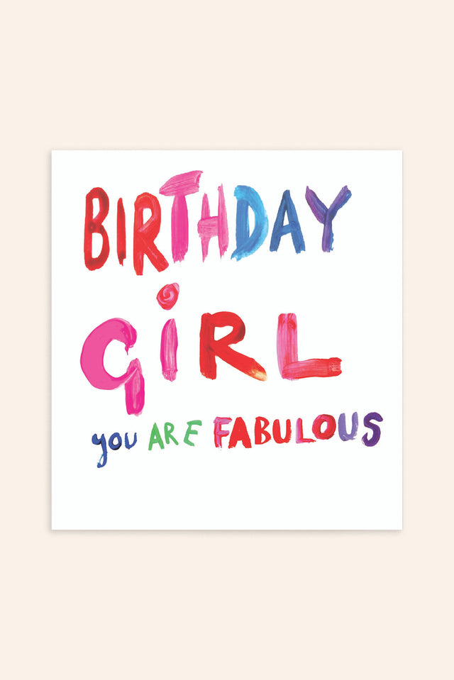 Fabulous Birthday Girl Card image 1
