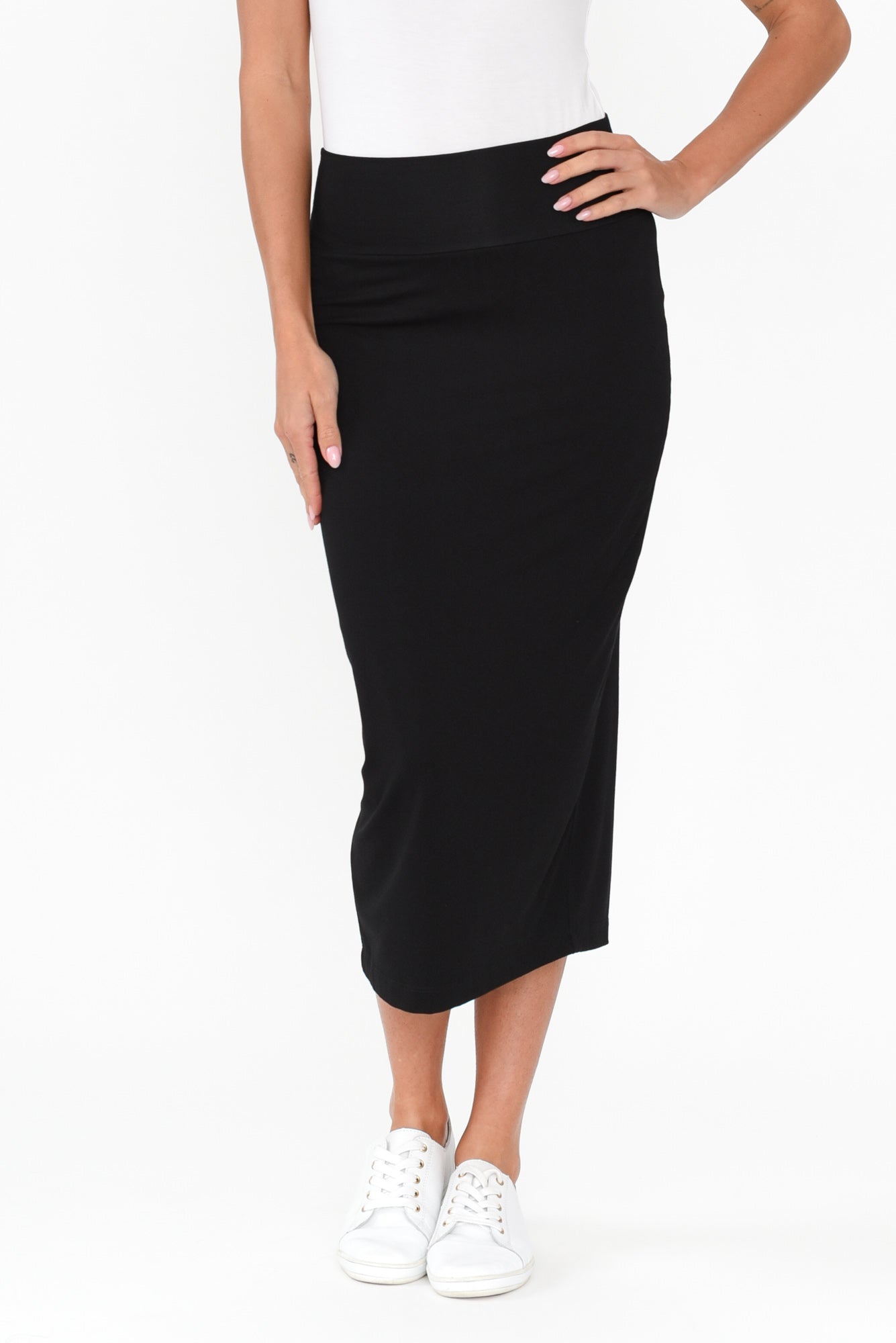 Black tube skirt maxi best sale