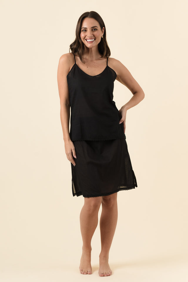 Black Cotton Slip Cami banner image