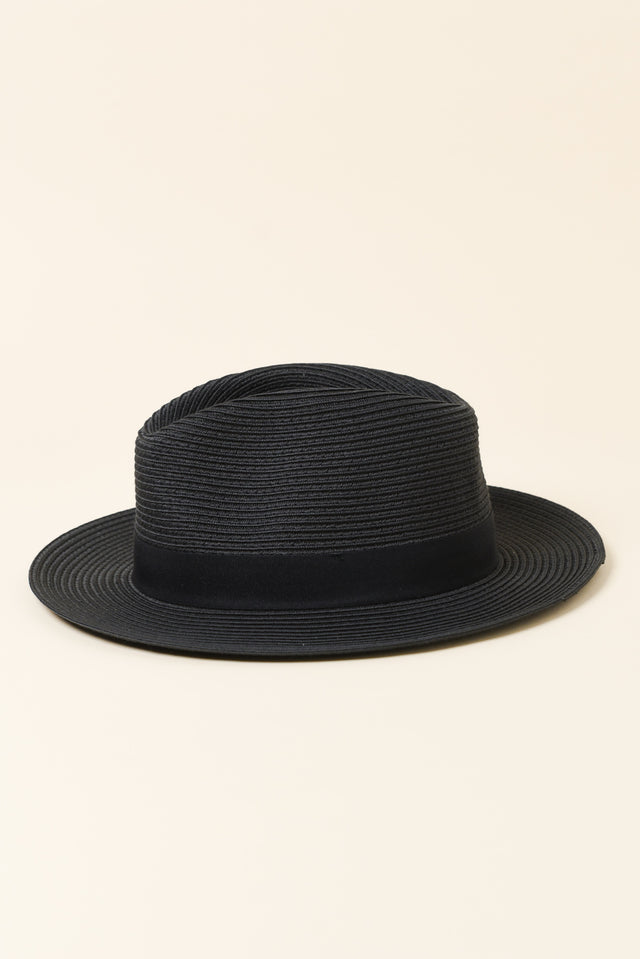 Black Wide Brim Travel Fedora image 2