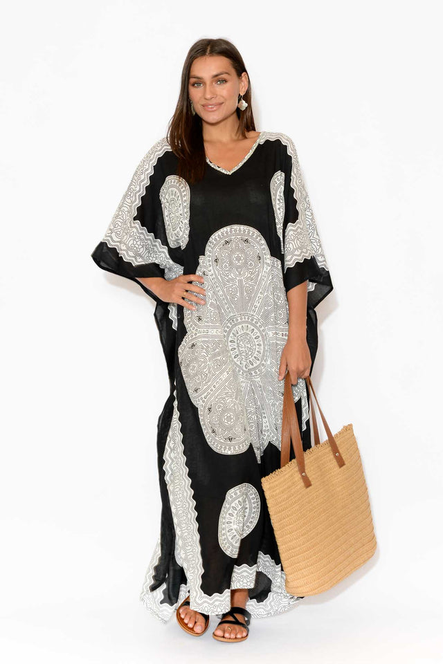 Black Sequin Maxi Kaftan banner image