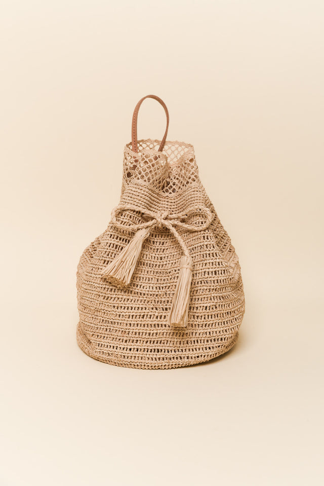 Bombo Natural Raffia Handbag