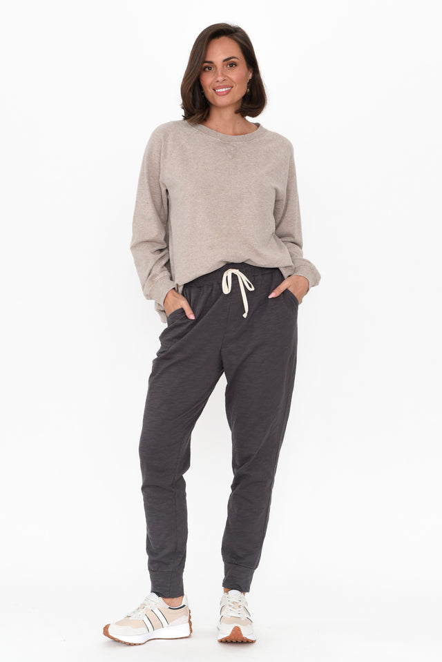 Bondi Grey Cotton Jogger Pants image 3