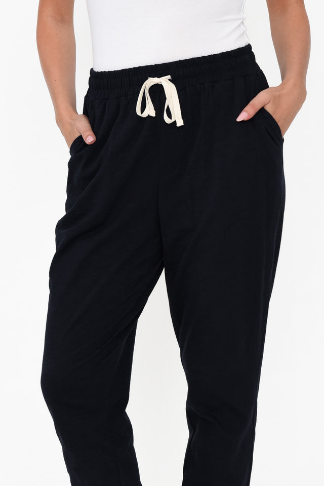 Bondi Navy Cotton Jogger Pants image 6