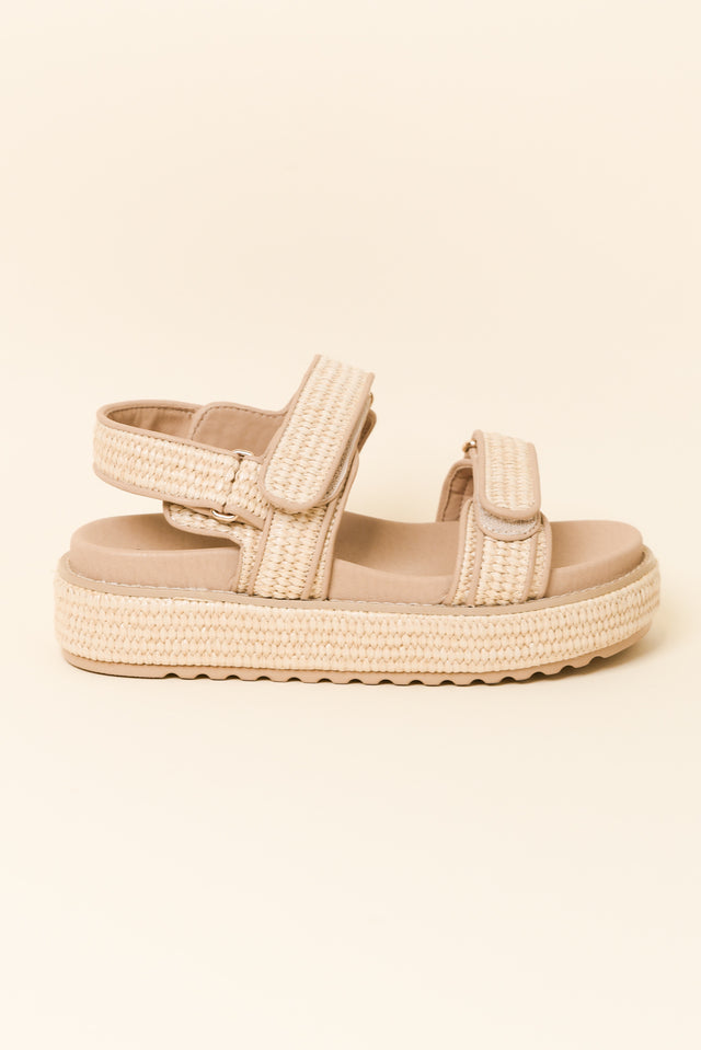 Bridgett Natural Leather Platform Sandal