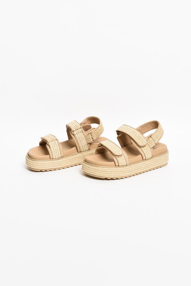 Bridgett Natural Leather Platform Sandal