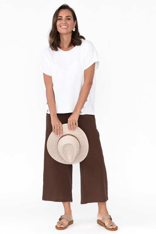 Byron Chocolate Cotton Pocket Pants image 2