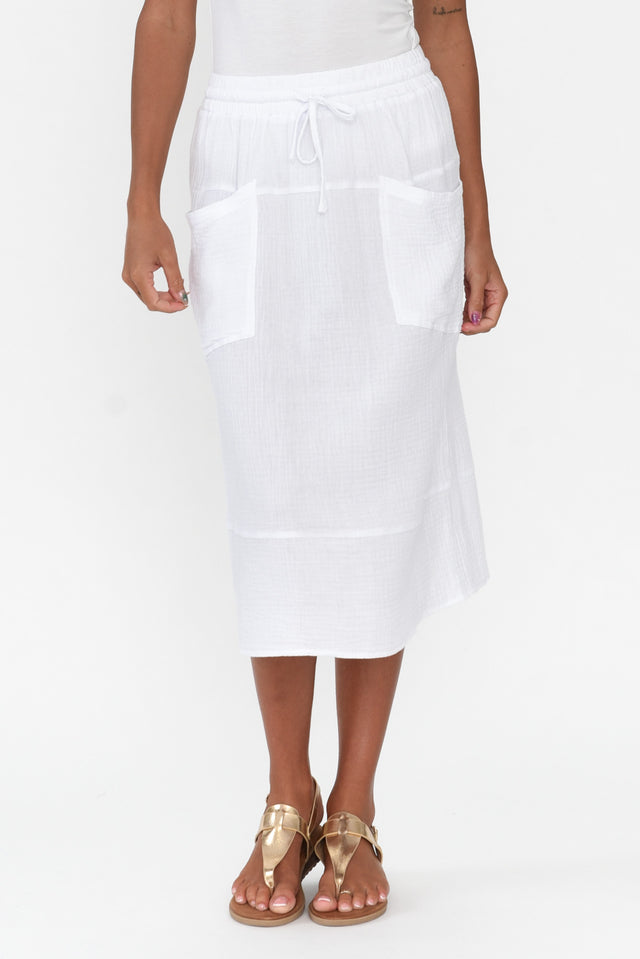 Byron White Cotton Skirt image 1