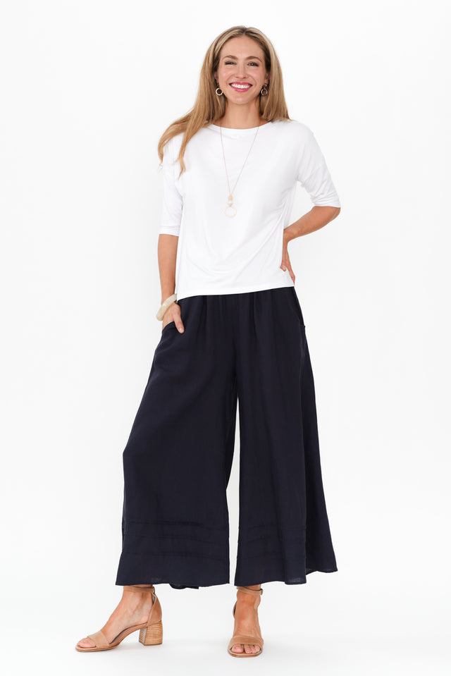 Kaleo Navy Cropped Pocket Pants image 4