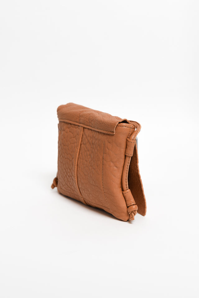 Candy Tan Leather Crossbody Bag image 3