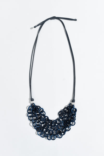 Carey Dark Blue Layered Necklace