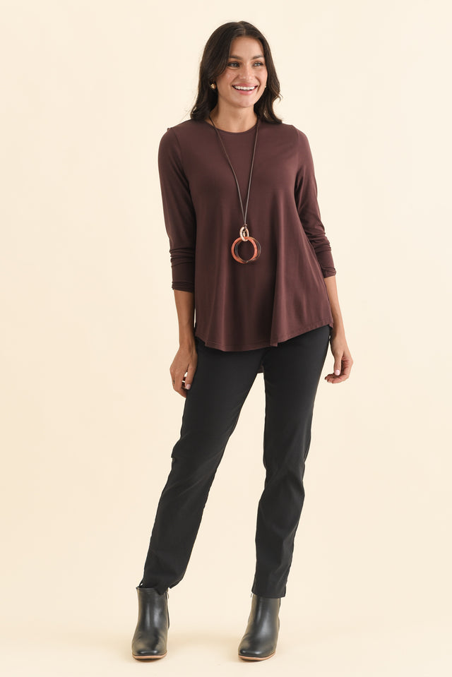 Buttery Carla Wine Top,Brunette model,alt text|model:Brontie image 7