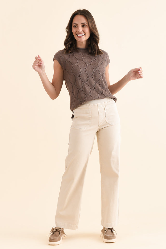 Carpenter Natural Stretch Jeans,Full Body,Brunette model,alt text|model:MJ image 6