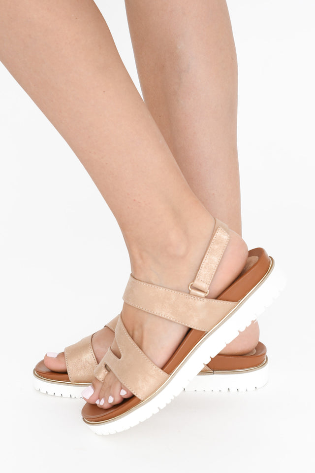 Carra Rose Gold Crossover Sandal image 4