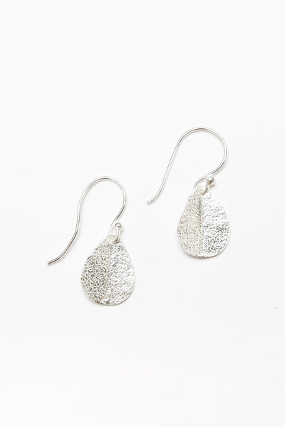 Carren Silver Leaf Drop Earrings