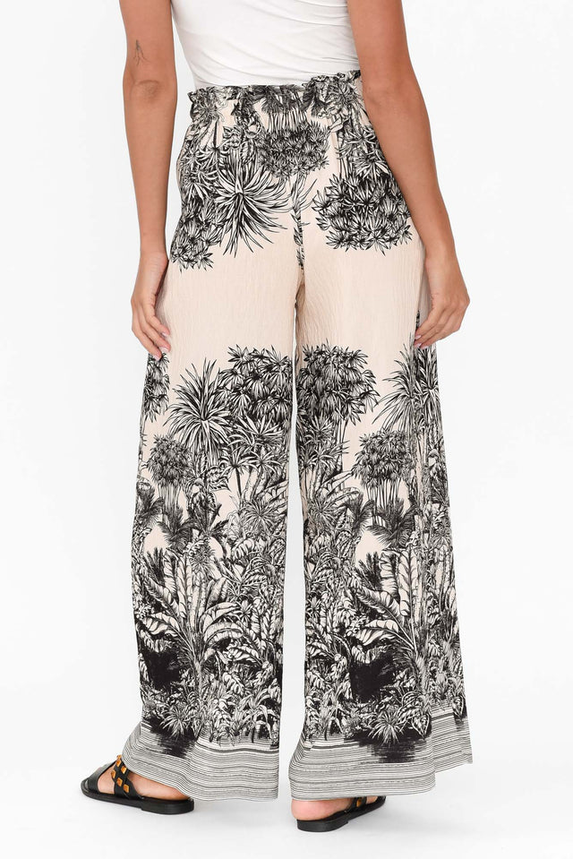 Carson Black Jungle Ruched Pants image 4