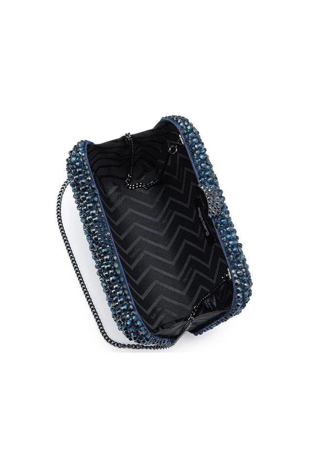 Casey Navy Crystal Clutch image 4