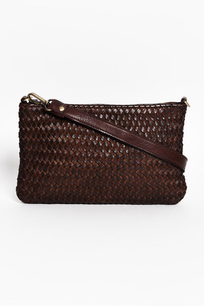 Cassidy Chocolate Leather Crossbody Bag