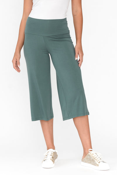 Cassie Ocean Bamboo Cropped Pants