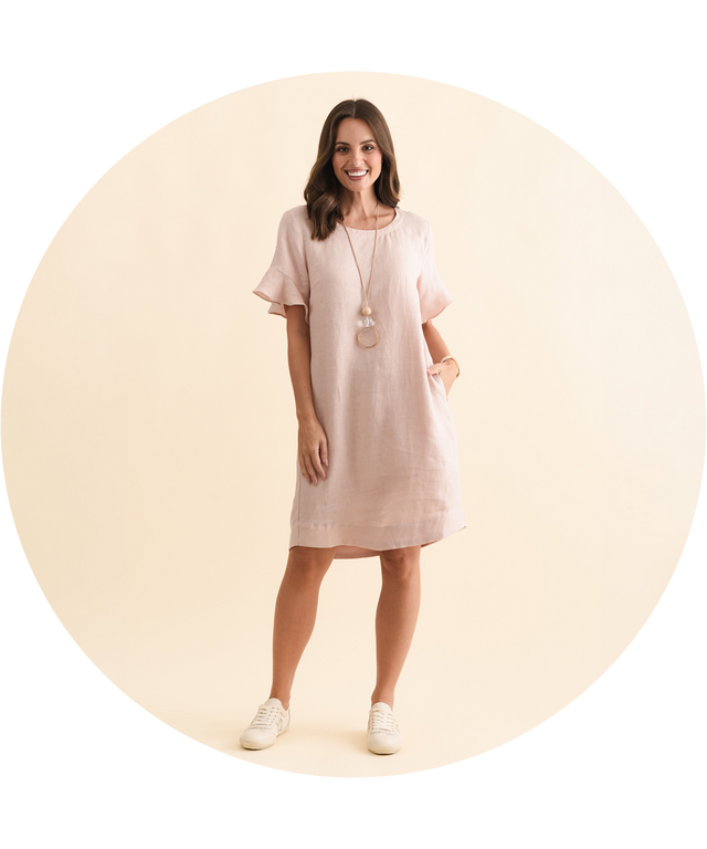 Women's Linen Dresses Australia - Blue Bungalow AU Women's Linen Dresses Australia - Blue Bungalow AU
