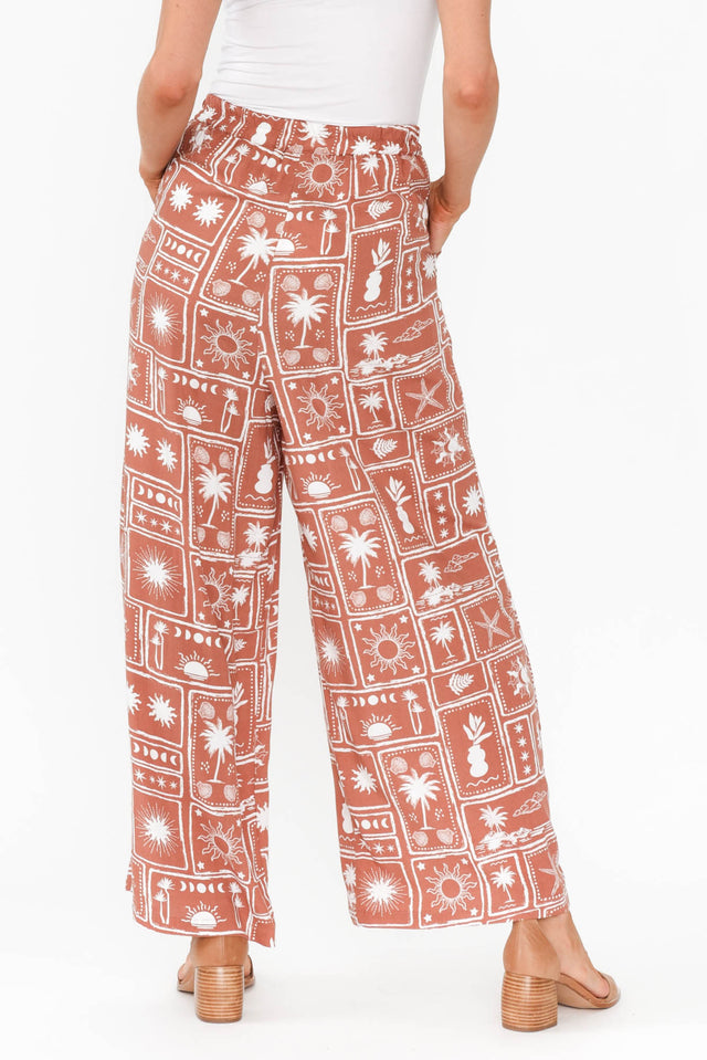 Cath Rust Tropical Pocket Pants image 5