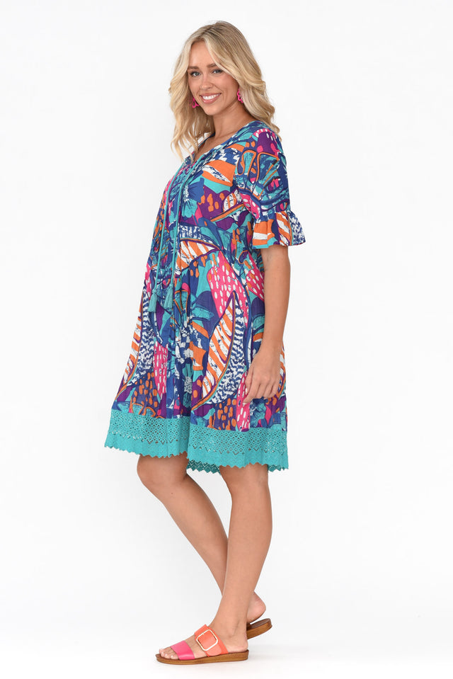 Cayman Blue Paradise Cotton Tunic Dress thumbnail 5