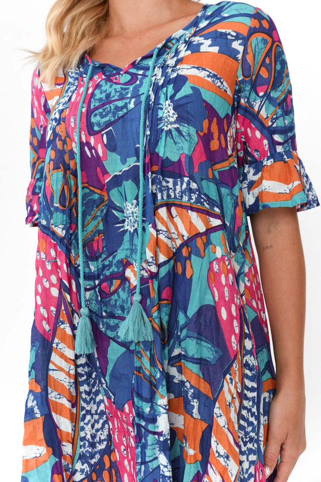 Cayman Blue Paradise Cotton Tunic Dress image 7