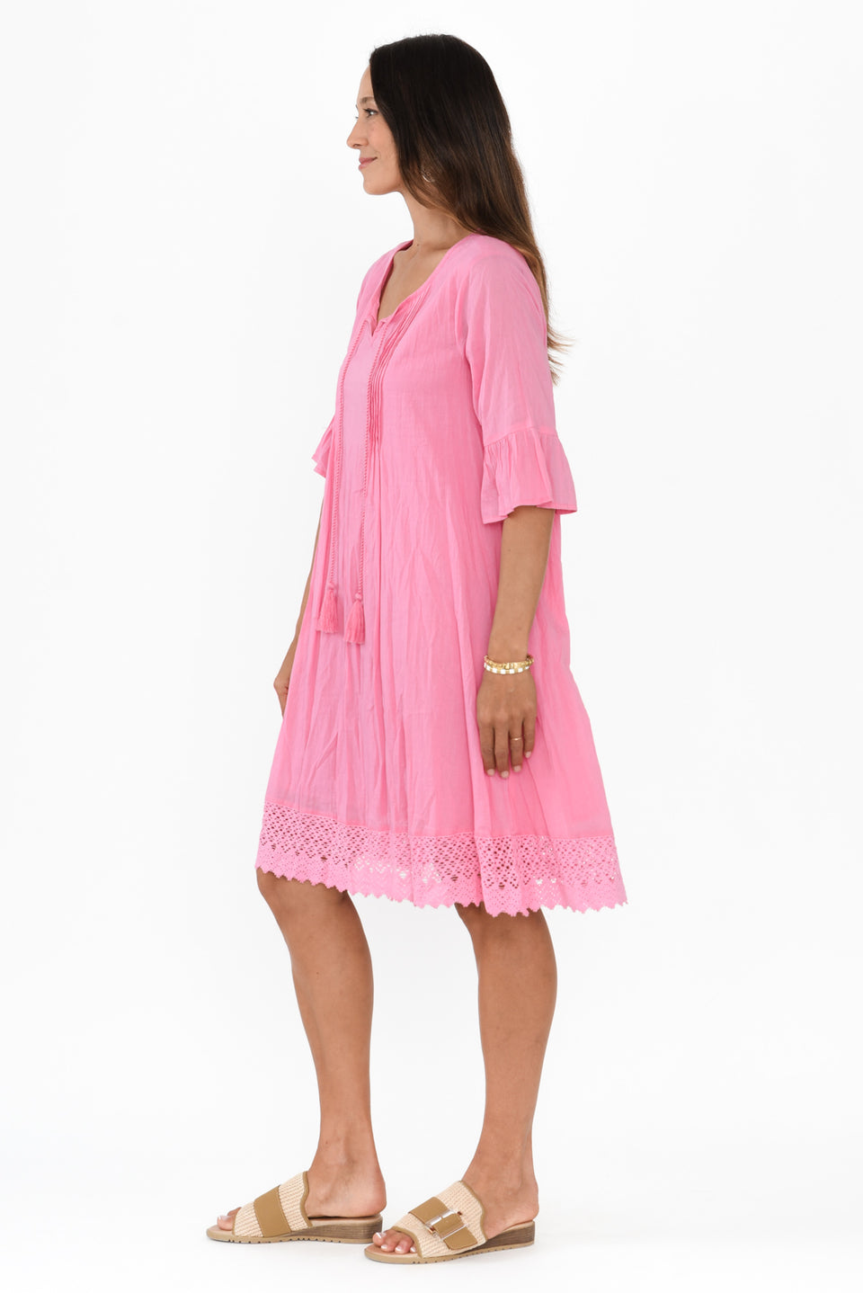 Cayman Cherry Cotton Tunic Dress