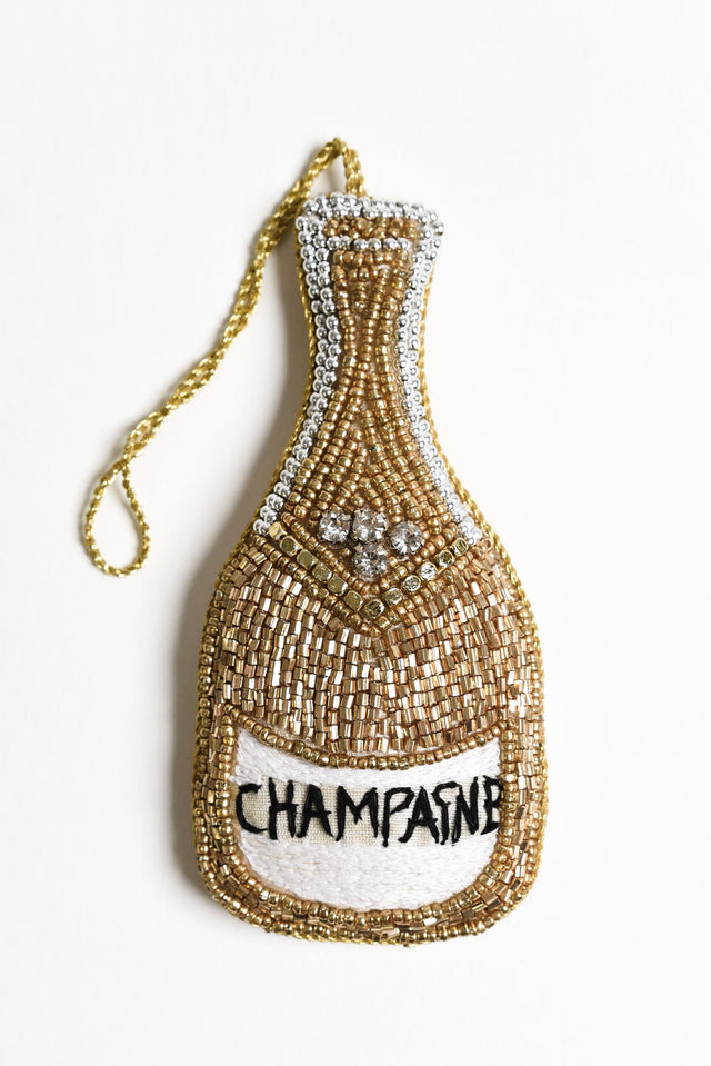 Champagne Beaded Hanging Decoration