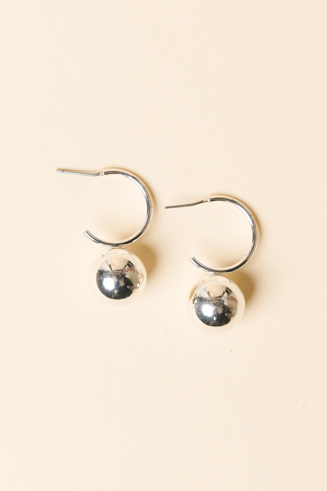 Chelsea Silver Ball Drop Earrings