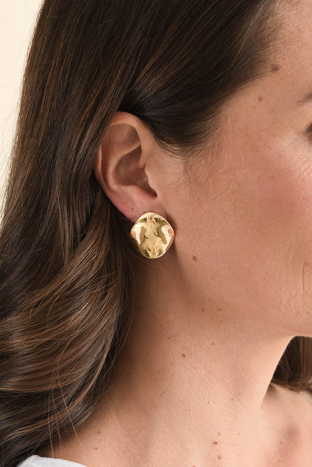 Chloe Gold Stud Earrings