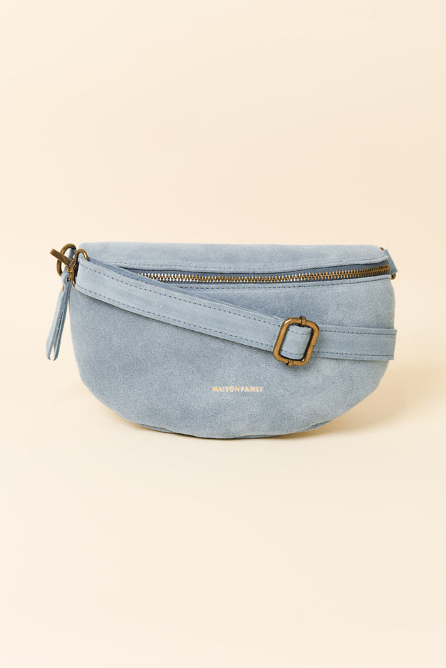 Christine Blue Leather Bumbag