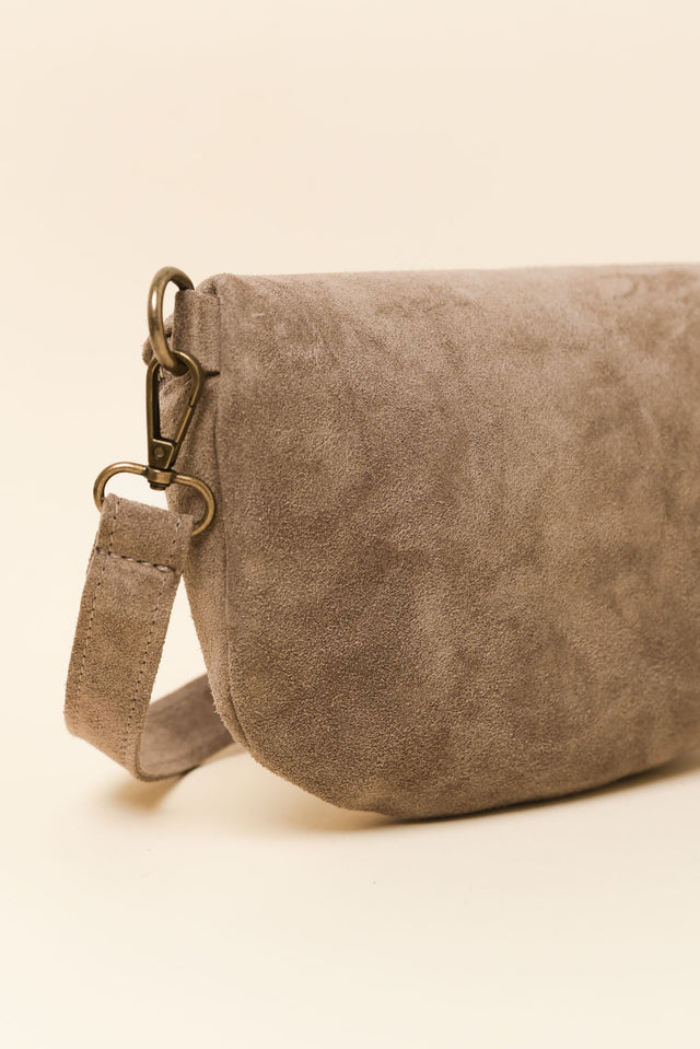Christine Taupe Leather Bumbag
