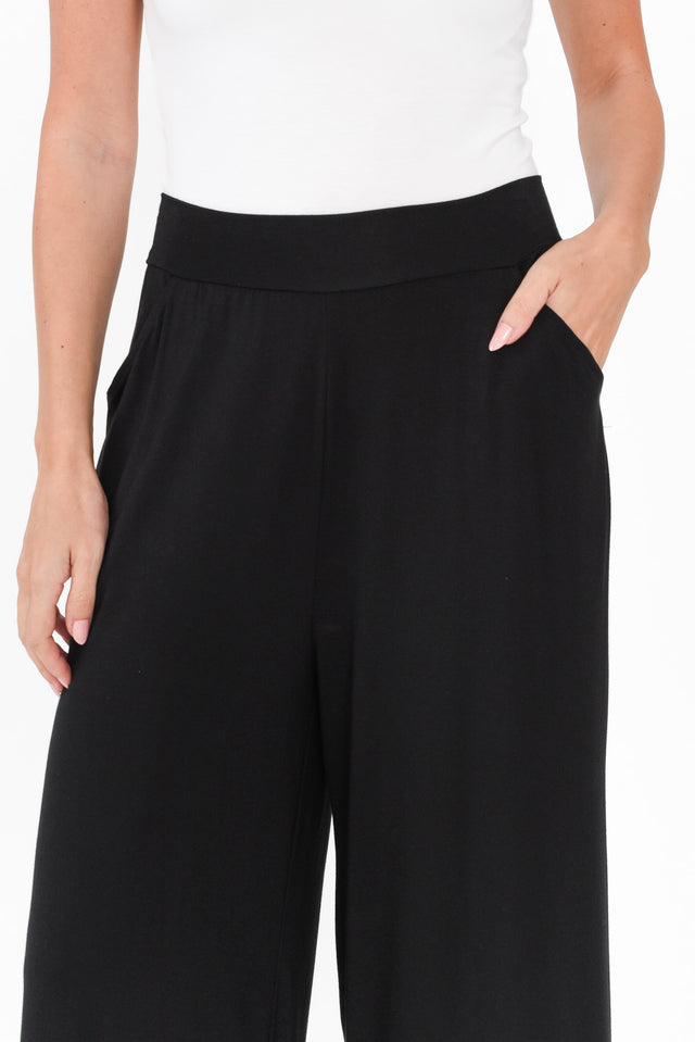 Ciara Black Bamboo Resort Pants image 6