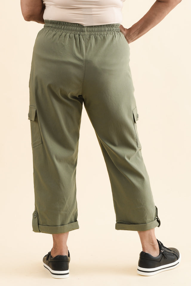 Cindy Sage Denim Cargo Pants image 11