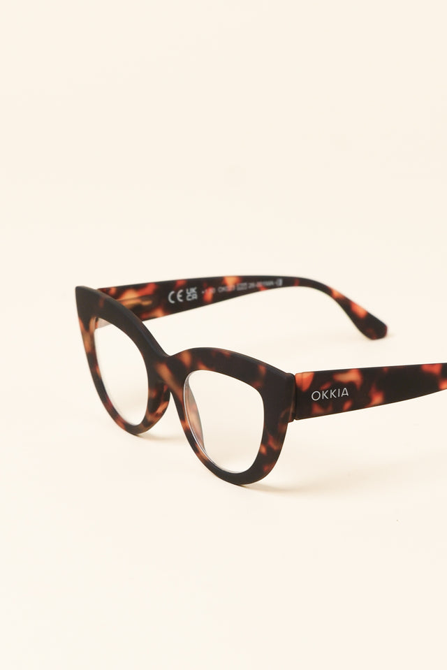 Claudia Dark Tortoiseshell Reading Glasses image 2